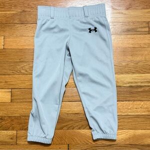 NWT Under Armour Kids Gray Baseball Pants